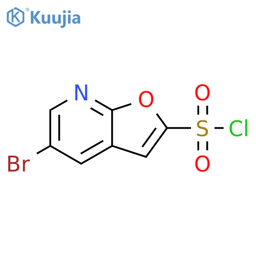 5-Bromofuro[2,3-b]pyridine-2-sulfonyl chloride structure