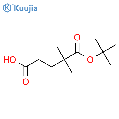 5-(Tert-butoxy)-4,4-dimethyl-5-oxopentanoic acid structure