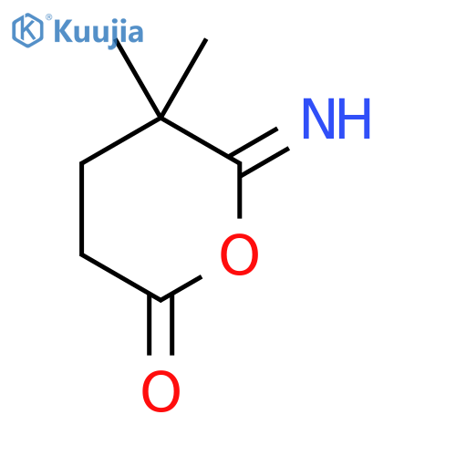 6-Imino-5,5-dimethyloxan-2-one structure