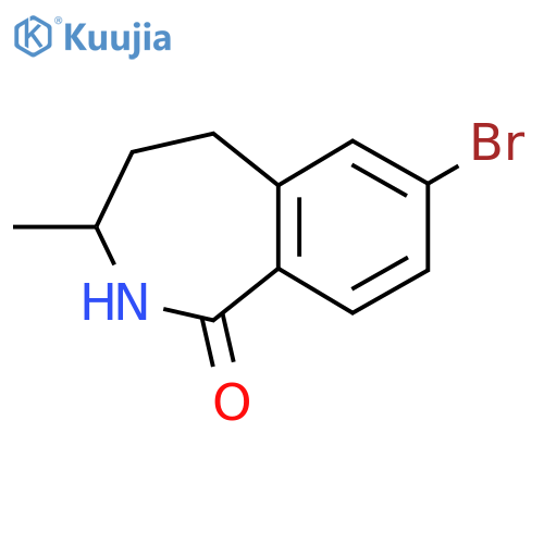 7-bromo-3-methyl-2,3,4,5-tetrahydro-1H-2-benzazepin-1-one structure