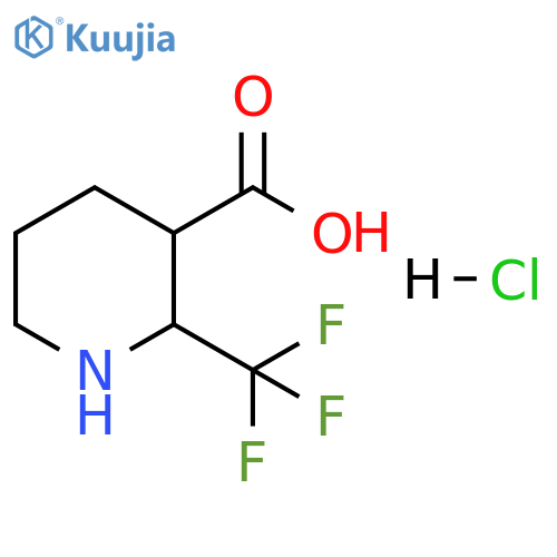 2-(trifluoromethyl)piperidine-3-carboxylic acid hydrochloride, Mixture of diastereomers structure