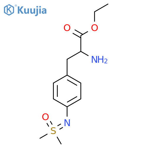 ethyl 2-amino-3-(4-{dimethyl(oxo)-lambda6-sulfanylideneamino}phenyl)propanoate structure