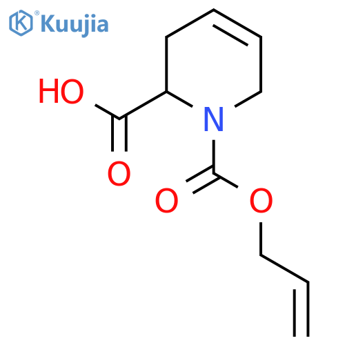 1-(prop-2-en-1-yloxy)carbonyl-1,2,3,6-tetrahydropyridine-2-carboxylic acid structure