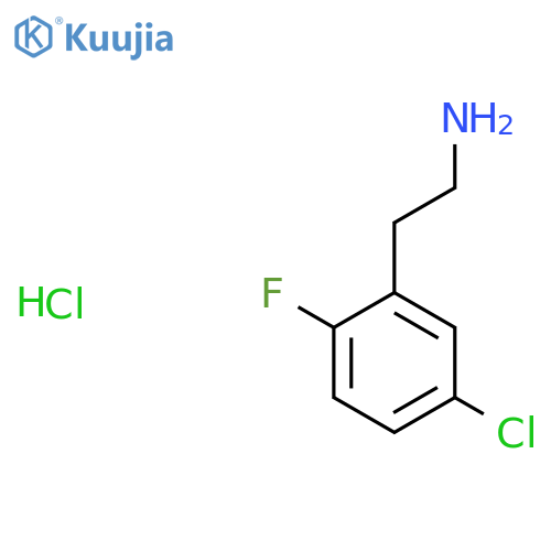 2-(5-chloro-2-fluorophenyl)ethan-1-amine hydrochloride structure