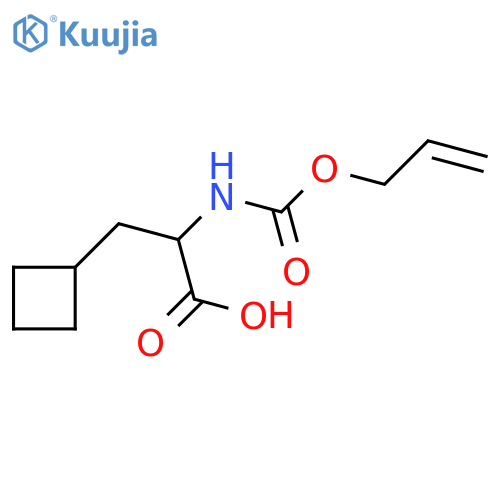 3-cyclobutyl-2-{(prop-2-en-1-yloxy)carbonylamino}propanoic acid structure