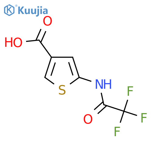 5-(2,2,2-Trifluoroacetamido)thiophene-3-carboxylic acid structure