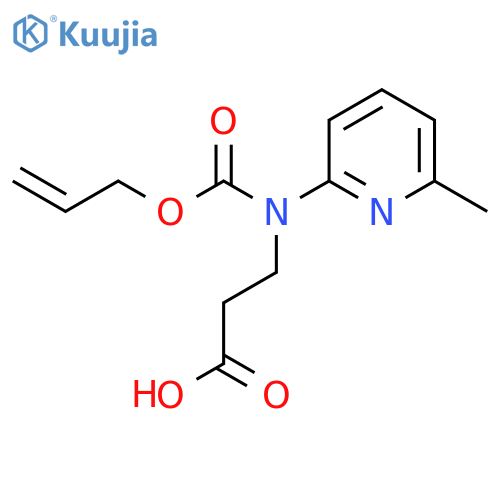 3-(6-methylpyridin-2-yl)(prop-2-en-1-yloxy)carbonylaminopropanoic acid structure