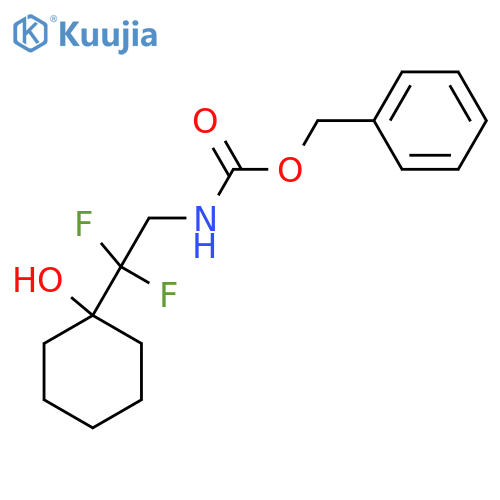 benzyl N-2,2-difluoro-2-(1-hydroxycyclohexyl)ethylcarbamate structure