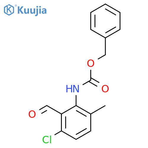 benzyl N-(3-chloro-2-formyl-6-methylphenyl)carbamate structure