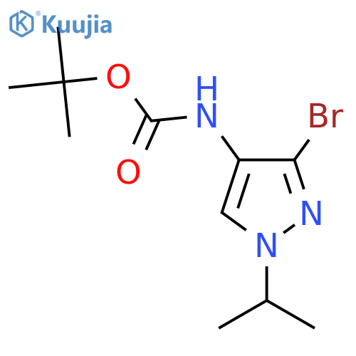 tert-butyl N-3-bromo-1-(propan-2-yl)-1H-pyrazol-4-ylcarbamate structure