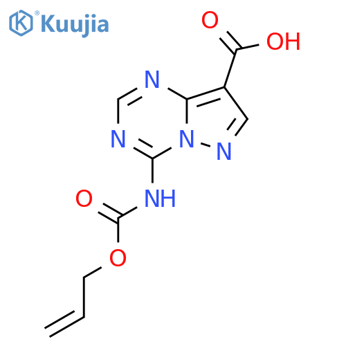 4-{(prop-2-en-1-yloxy)carbonylamino}pyrazolo1,5-a1,3,5triazine-8-carboxylic acid structure