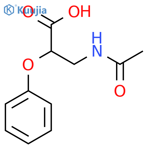 3-Acetamido-2-phenoxypropanoic acid structure