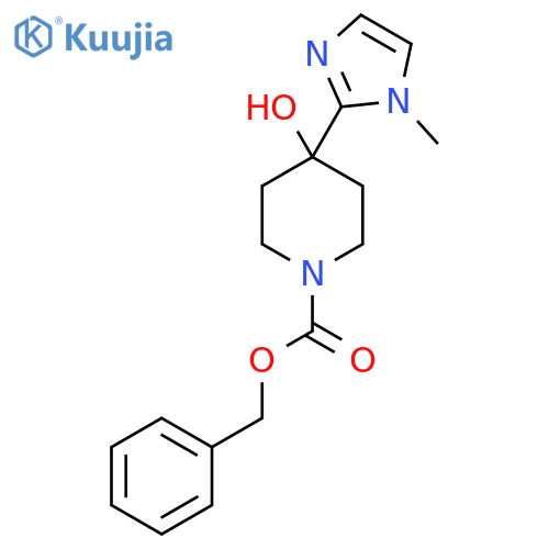 benzyl 4-hydroxy-4-(1-methyl-1H-imidazol-2-yl)piperidine-1-carboxylate structure