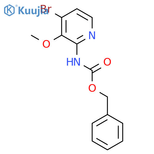 benzyl N-(4-bromo-3-methoxypyridin-2-yl)carbamate structure