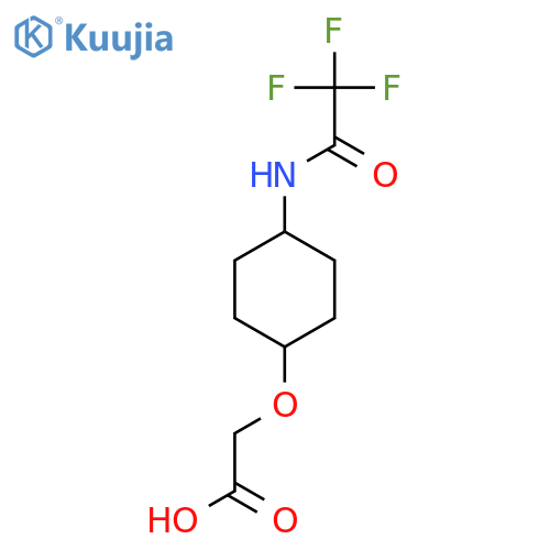 2-{(1r,4r)-4-(2,2,2-trifluoroacetamido)cyclohexyloxy}acetic acid structure
