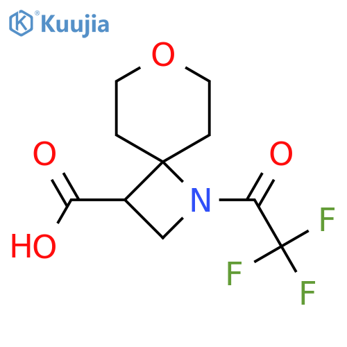1-(2,2,2-trifluoroacetyl)-7-oxa-1-azaspiro3.5nonane-3-carboxylic acid structure