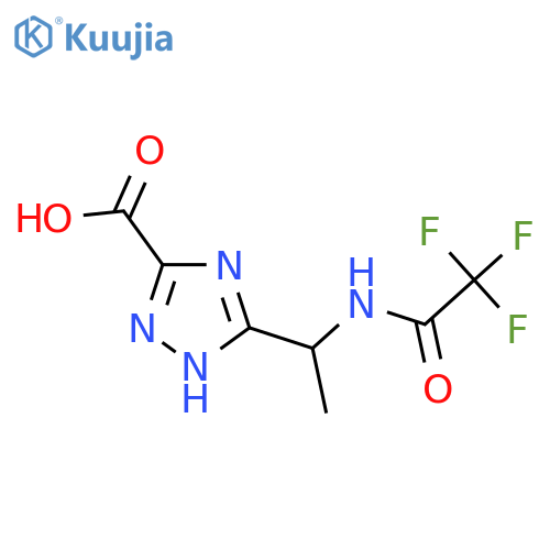 3-1-(2,2,2-trifluoroacetamido)ethyl-1H-1,2,4-triazole-5-carboxylic acid structure