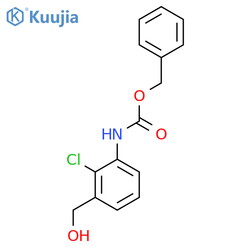 benzyl N-2-chloro-3-(hydroxymethyl)phenylcarbamate structure