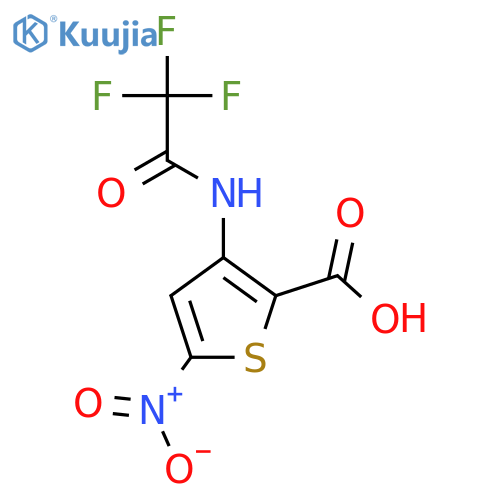 5-Nitro-3-(2,2,2-trifluoroacetamido)thiophene-2-carboxylic acid structure