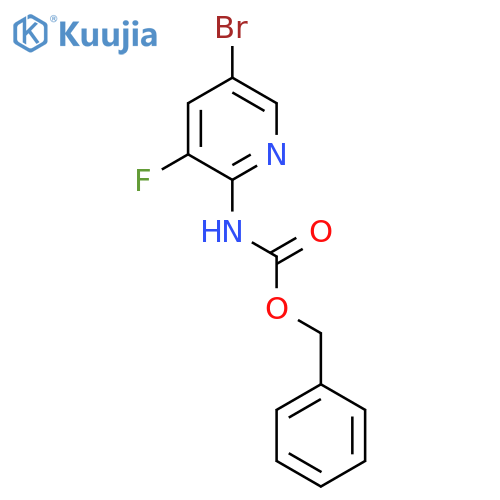 benzyl N-(5-bromo-3-fluoropyridin-2-yl)carbamate structure
