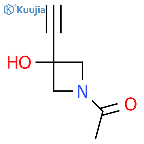 1-(3-Ethynyl-3-hydroxyazetidin-1-yl)ethan-1-one structure