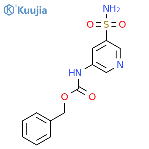 benzyl N-(5-sulfamoylpyridin-3-yl)carbamate structure