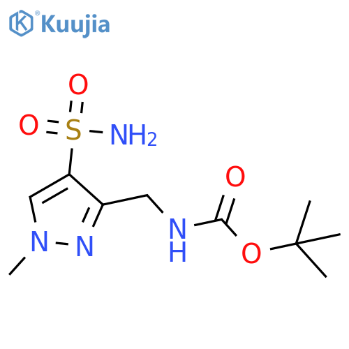 tert-butyl N-[(1-methyl-4-sulfamoyl-1H-pyrazol-3-yl)methyl]carbamate structure