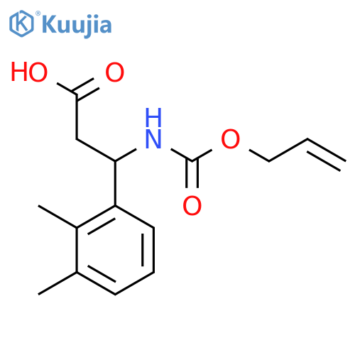 3-(2,3-Dimethylphenyl)-3-{[(prop-2-en-1-yloxy)carbonyl]amino}propanoic acid structure