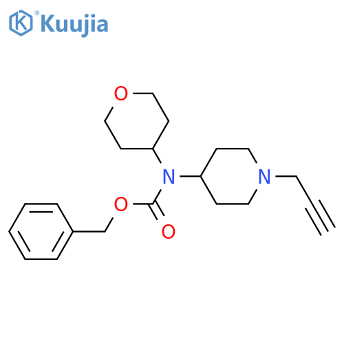 benzyl N-(oxan-4-yl)-N-1-(prop-2-yn-1-yl)piperidin-4-ylcarbamate structure