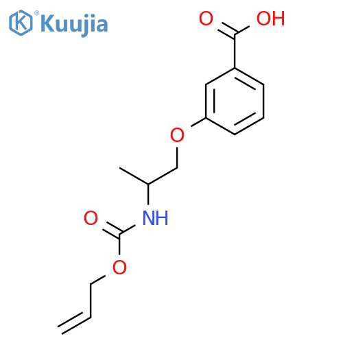 3-(2-{[(Prop-2-en-1-yloxy)carbonyl]amino}propoxy)benzoic acid structure