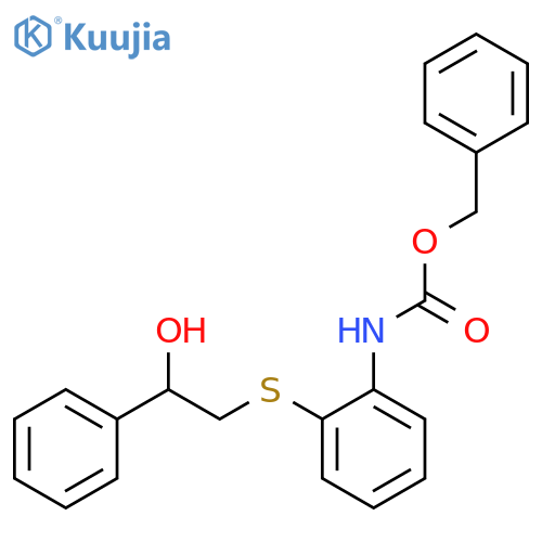 benzyl N-{2-[(2-hydroxy-2-phenylethyl)sulfanyl]phenyl}carbamate structure