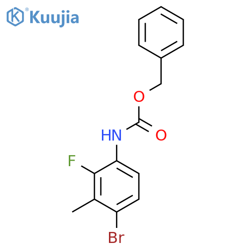 benzyl N-(4-bromo-2-fluoro-3-methylphenyl)carbamate structure