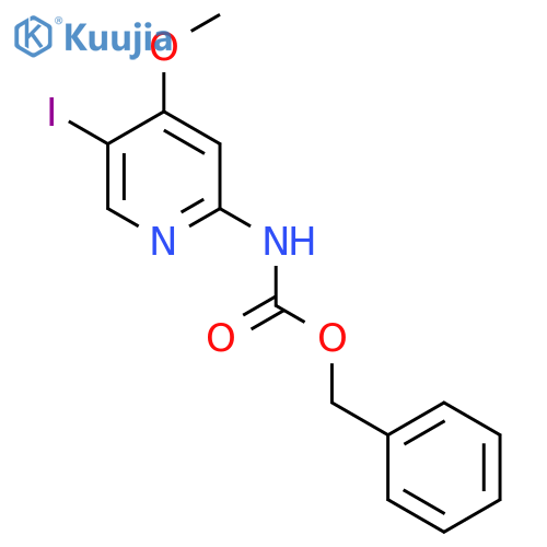 benzyl N-(5-iodo-4-methoxypyridin-2-yl)carbamate structure