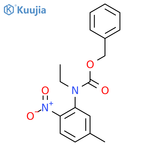 benzyl N-ethyl-N-(5-methyl-2-nitrophenyl)carbamate structure