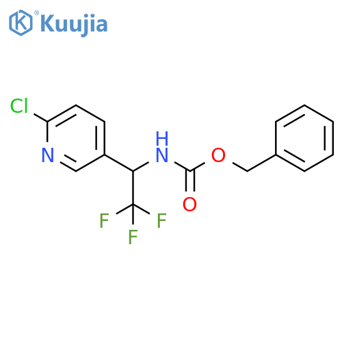 benzyl N-1-(6-chloropyridin-3-yl)-2,2,2-trifluoroethylcarbamate structure