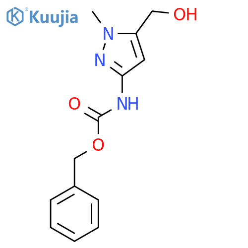 benzyl N-[5-(hydroxymethyl)-1-methyl-1H-pyrazol-3-yl]carbamate structure