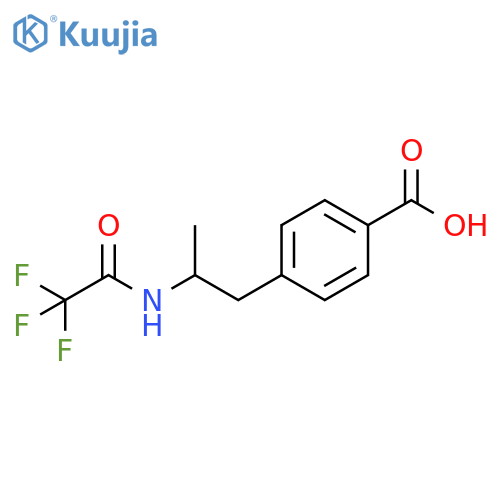 Benzoic acid, 4-[2-[(2,2,2-trifluoroacetyl)amino]propyl]- structure