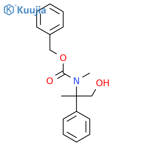 benzyl N-(1-hydroxy-2-phenylpropan-2-yl)-N-methylcarbamate structure