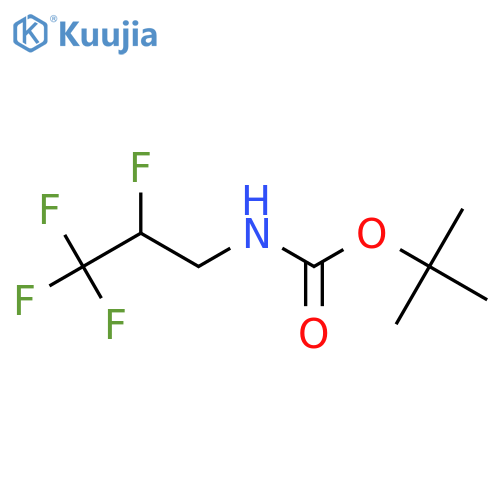 tert-butyl N-(2,3,3,3-tetrafluoropropyl)carbamate structure