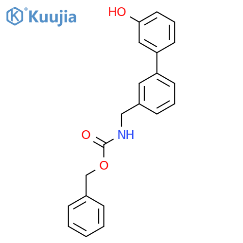 benzyl N-({3'-hydroxy-1,1'-biphenyl-3-yl}methyl)carbamate structure