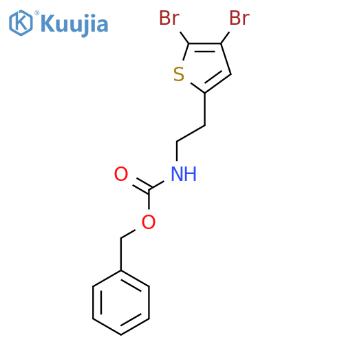 benzyl N-2-(4,5-dibromothiophen-2-yl)ethylcarbamate structure
