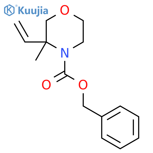 Benzyl 3-ethenyl-3-methylmorpholine-4-carboxylate structure