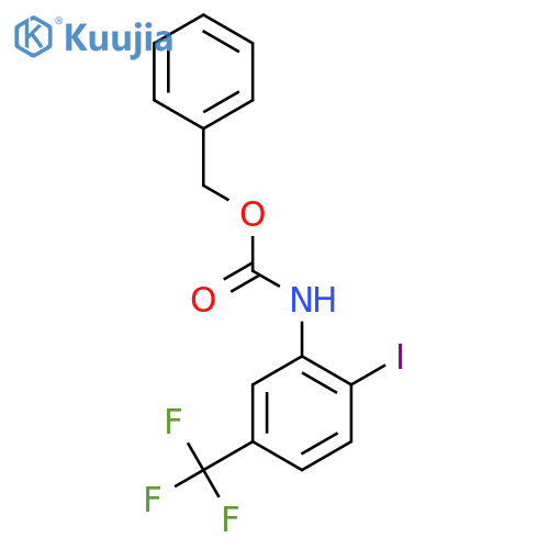 benzyl N-2-iodo-5-(trifluoromethyl)phenylcarbamate structure