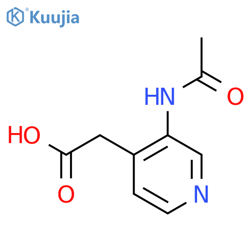 2-(3-Acetamidopyridin-4-yl)acetic acid structure