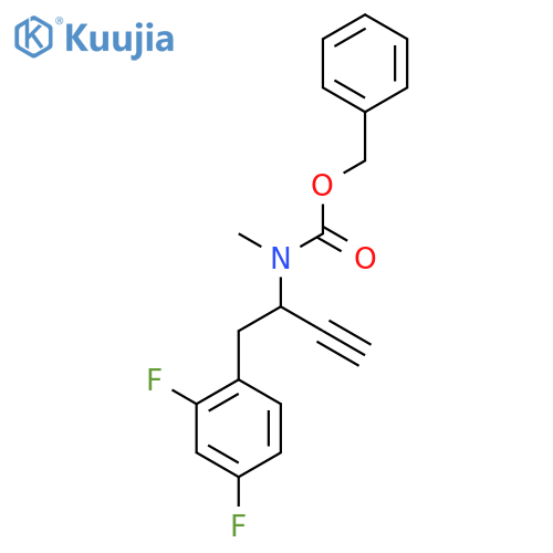 benzyl N-1-(2,4-difluorophenyl)but-3-yn-2-yl-N-methylcarbamate structure