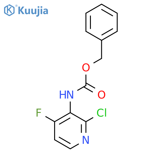 benzyl N-(2-chloro-4-fluoropyridin-3-yl)carbamate structure