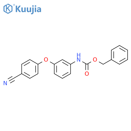 benzyl N-3-(4-cyanophenoxy)phenylcarbamate structure