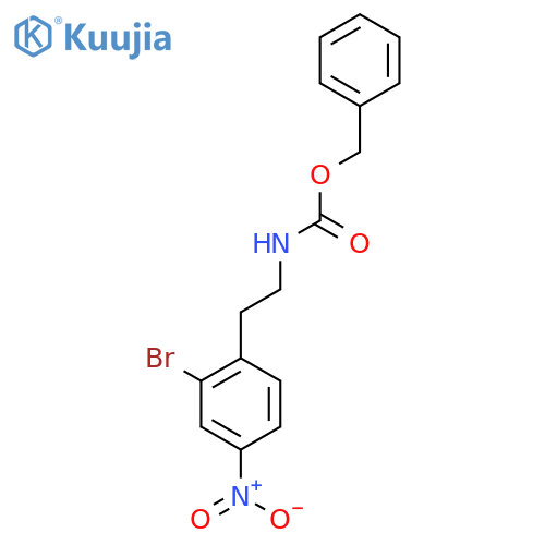 benzyl N-[2-(2-bromo-4-nitrophenyl)ethyl]carbamate structure