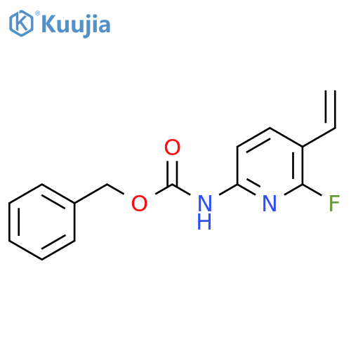 benzyl N-(5-ethenyl-6-fluoropyridin-2-yl)carbamate structure