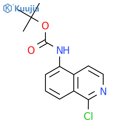 tert-butyl N-(1-chloroisoquinolin-5-yl)carbamate structure